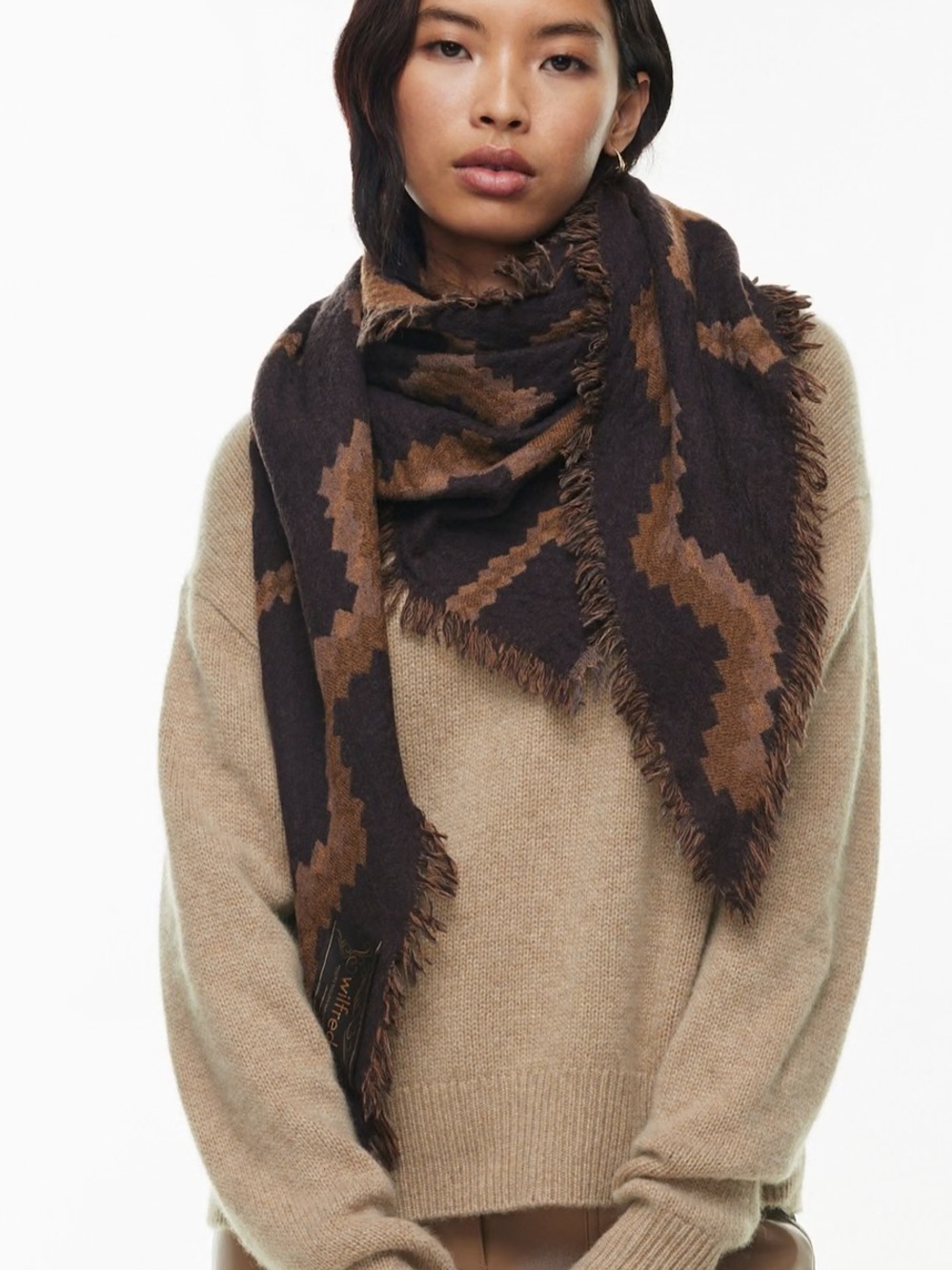 Aritzia NWT Scandi Merino Wool Blanket Scarf